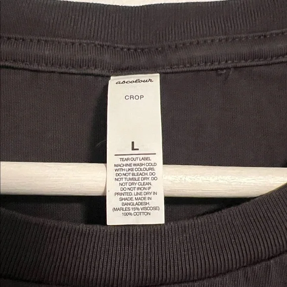 Official NPR 100% Cotton Gray Crop Top - Picture 2 of 2